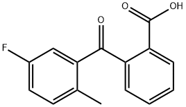 2-(3-FLUORO-6-METHYLBENZOYL)BENZOIC ACID Struktur