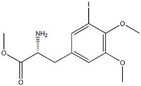 METHYL (2R)-2-AMINO-3-(3-IODO-4,5-DIMETHOXYPHENYL)PROPANOATE Struktur