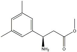 METHYL (3R)-3-AMINO-3-(3,5-DIMETHYLPHENYL)PROPANOATE Struktur