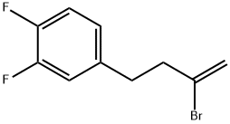 2-BROMO-4-(3,4-DIFLUOROPHENYL)-1-BUTENE Struktur