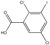 2,5-DICHLORO-3-IODOBENZOIC ACID Struktur