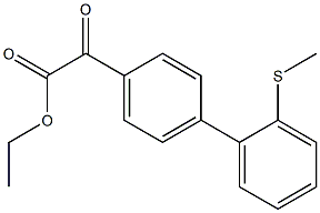 ETHYL 4-(2-METHYLTHIOPHENYL)BENZOYLFORMATE Struktur