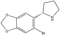 6-((2S)PYRROLIDIN-2-YL)-5-BROMO-2H-BENZO[D]1,3-DIOXOLENE Struktur