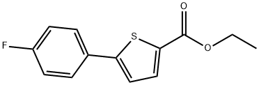 ETHYL 5-(4-FLUOROPHENYL)-2-THIOPHENECARBOXYLATE Struktur