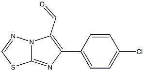 6-(4-CHLOROPHENYL)IMIDAZO[2,1-B][1,3,4]THIADIAZOLE-5-CARBALDEHYDE Struktur