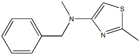 N-METHYL-N-(2-METHYL-1,3-THIAZOL-4-YL)BENZYLAMINE Struktur