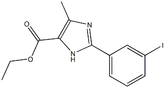 2-(3-IODO-PHENYL)-5-METHYL-3H-IMIDAZOLE-4-CARBOXYLIC ACID ETHYL ESTER Struktur