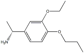 (1R)-1-(3-ETHOXY-4-PROPOXYPHENYL)ETHYLAMINE Struktur