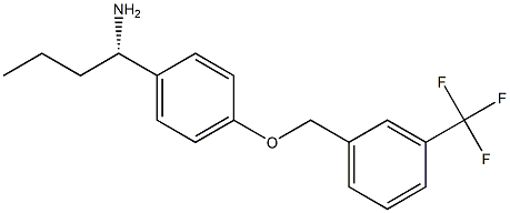 (1S)-1-(4-([3-(TRIFLUOROMETHYL)PHENYL]METHOXY)PHENYL)BUTYLAMINE Struktur