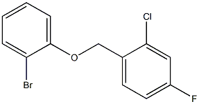 2-BROMOPHENYL-(2-CHLORO-4-FLUOROBENZYL)ETHER Struktur