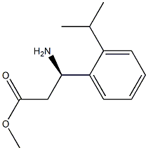 METHYL (3R)-3-AMINO-3-[2-(METHYLETHYL)PHENYL]PROPANOATE Struktur