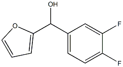 3,4-DIFLUOROPHENYL-(2-FURYL)METHANOL Struktur