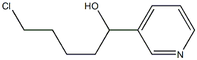 5-CHLORO-1-(3-PYRIDYL)-1-PENTANOL Struktur