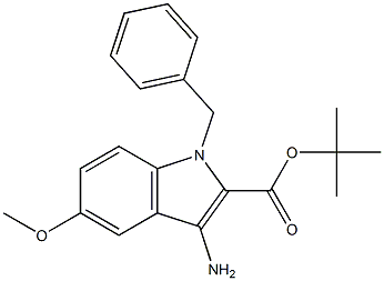 3-AMINO-1-BENZYL-5-METHOXY-1H-INDOLE-2-CARBOXYLIC ACID TERT-BUTYL ESTER