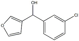 3-CHLOROPHENYL-(3-FURYL)METHANOL Struktur