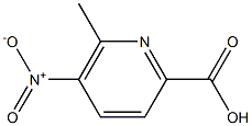 5-NITRO-6-METHYL-2-PYRIDINECARBOXYLIC ACID Struktur