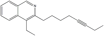 4-ETHYL-3-OCT-5-YNYLISOQUINOLINE Struktur