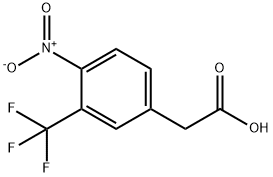 4-NITRO-3-TRIFLUOROMETHYL-PHENYLACETIC ACID Struktur