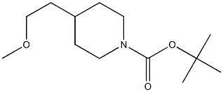 N-BOC-4-(METHOXYETHYL)PIPERIDINE Struktur