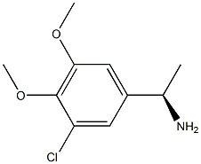 (1R)-1-(3-CHLORO-4,5-DIMETHOXYPHENYL)ETHYLAMINE Struktur