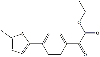 ETHYL 4-(5-METHYL-2-THIENYL)BENZOYLFORMATE Struktur