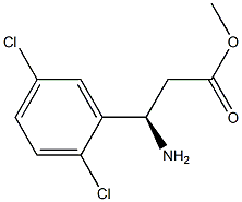 METHYL (3R)-3-AMINO-3-(2,5-DICHLOROPHENYL)PROPANOATE Struktur