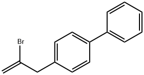 2-BROMO-3-(4-BIPHENYL)-1-PROPENE Struktur