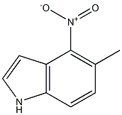 5-METHYL-4-NITRO-1H-INDOLE Struktur