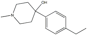 4-(4-ETHYLPHENYL)-4-HYDROXY-1-METHYLPIPERIDINE Struktur