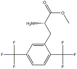 METHYL (2S)-2-AMINO-3-[2,5-BIS(TRIFLUOROMETHYL)PHENYL]PROPANOATE Struktur