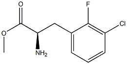 METHYL (2R)-2-AMINO-3-(3-CHLORO-2-FLUOROPHENYL)PROPANOATE Struktur