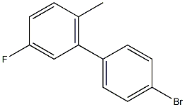 4-BROMO-3'-FLUORO-6'-METHYLBIPHENYL Struktur