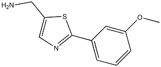 C-[2-(3-METHOXY-PHENYL)-THIAZOL-5-YL]-METHYLAMINE Struktur