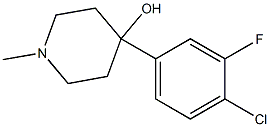 4-(4-CHLORO-3-FLUOROPHENYL)-4-HYDROXY-1-METHYLPIPERIDINE Struktur