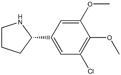 5-((2S)PYRROLIDIN-2-YL)-3-CHLORO-1,2-DIMETHOXYBENZENE Struktur