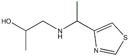 1-(1-THIAZOL-4-YL-ETHYLAMINO)-PROPAN-2-OL Struktur