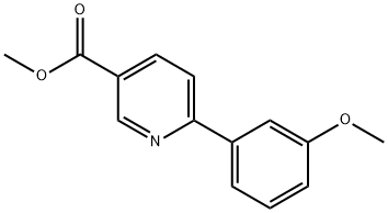 METHYL 6-(3-METHOXYPHENYL)NICOTINATE Struktur