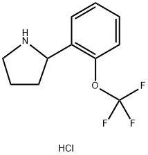 2-(2-TRIFLUOROMETHOXY-PHENYL)-PYRROLIDINE, HYDROCHLORIDE Struktur