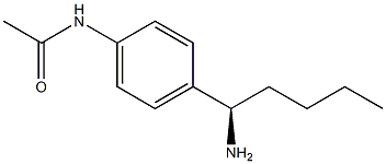 N-[4-((1R)-1-AMINOPENTYL)PHENYL]ACETAMIDE Struktur