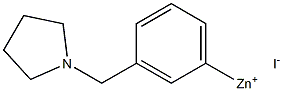 3-[(1-PYRROLIDINO)METHYL]PHENYLZINC IODIDE Struktur