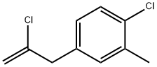 2-CHLORO-3-(4-CHLORO-3-METHYLPHENYL)-1-PROPENE Struktur