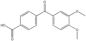 4-(3,4-DIMETHOXYBENZOYL)BENZOIC ACID Struktur