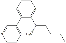 (1S)-1-(2-(3-PYRIDYL)PHENYL)PENTYLAMINE Struktur