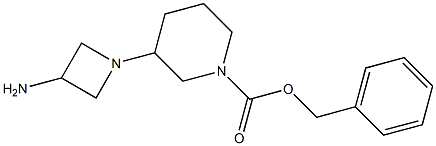 (1-N-CBZ-PIPERIDIN-3-YL-AZETIDIN-3-YL)-AMINE Struktur