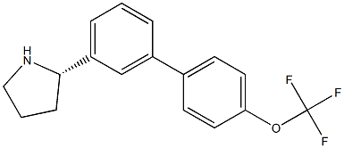 (4-[3-((2S)PYRROLIDIN-2-YL)PHENYL]PHENOXY)TRIFLUOROMETHANE Struktur