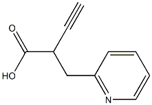 2-PYRIDIN-2-YLMETHYL-BUT-3-YNOIC ACID Struktur