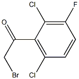 2,6-DICHLORO-3-FLUOROPHENACYL BROMIDE Struktur