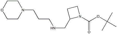 1-BOC-2-([(MORPHOLIN-4-YLPROPYL)-AMINO]-METHYL)-AZETIDINE Struktur