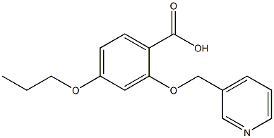 4-PROPOXY-2-(PYRIDIN-3-YLMETHOXY)BENZOIC ACID Struktur