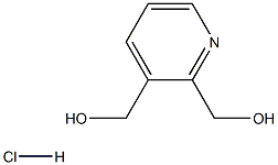 2,3-BIS(HYDROXYMETHYL)PYRIDINE HYDROCHLORIDE Struktur